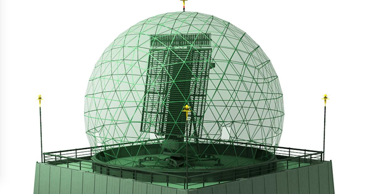 The new radar design employs gallium nitride technology in its rotating antenna array. (Image: LIG Nex1)