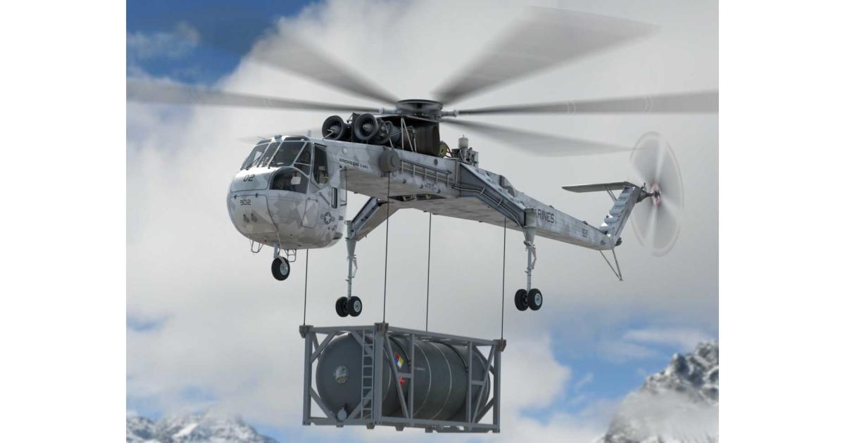 Erickson considers the S-64F+ an ideal candidate for certain military heavy-lift applications. 