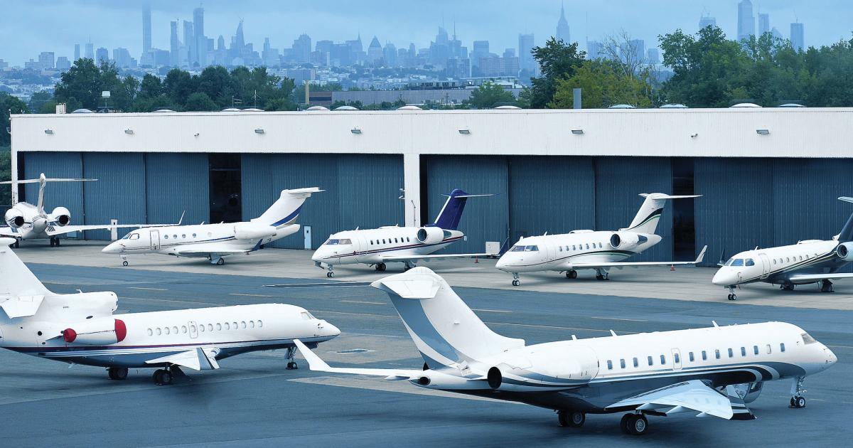 Traffic at Teterboro Airport dropped from 140,000 in 2019 to a little more than 70,000 in 2020.