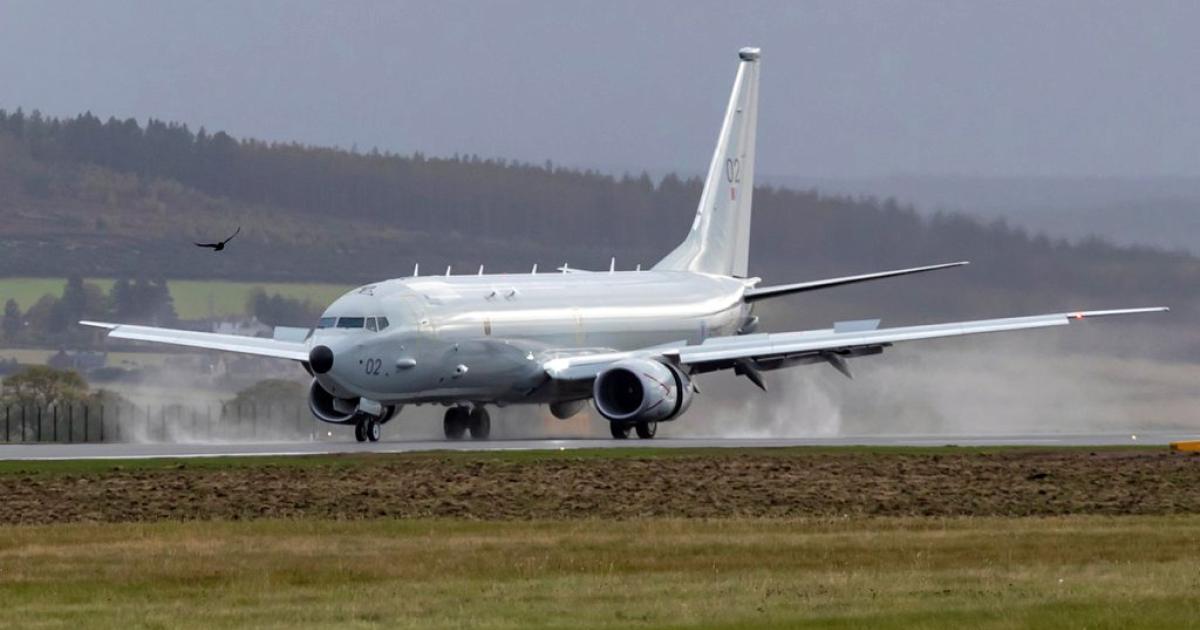 The UK’s Royal Air Force was the first P-8 operator in Europe. The fleet relocated to RAF Lossiemouth in October 2020, and now numbers five Poseidon MRA1s, of nine on order. (Photo: Crown Copyright/OGL)