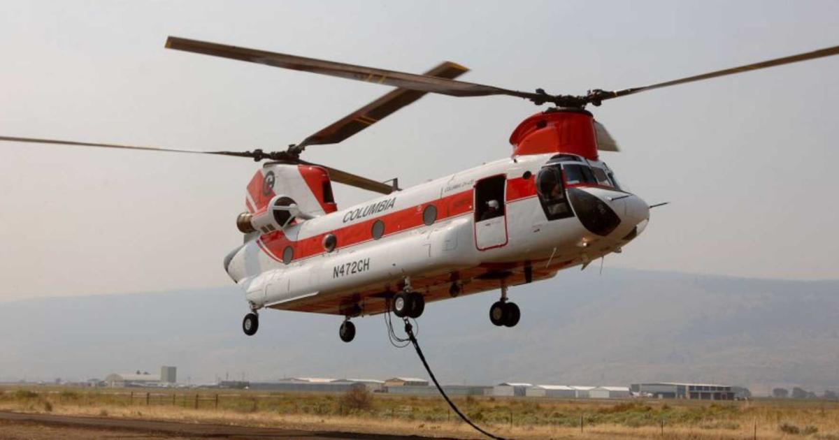 Columbia's Chinook 234 Multi-Mission Helicopter Program is designed to help address a growing demand for disaster relief support, said Santiago Crespo, Columbia vice president of growth and strategy.  