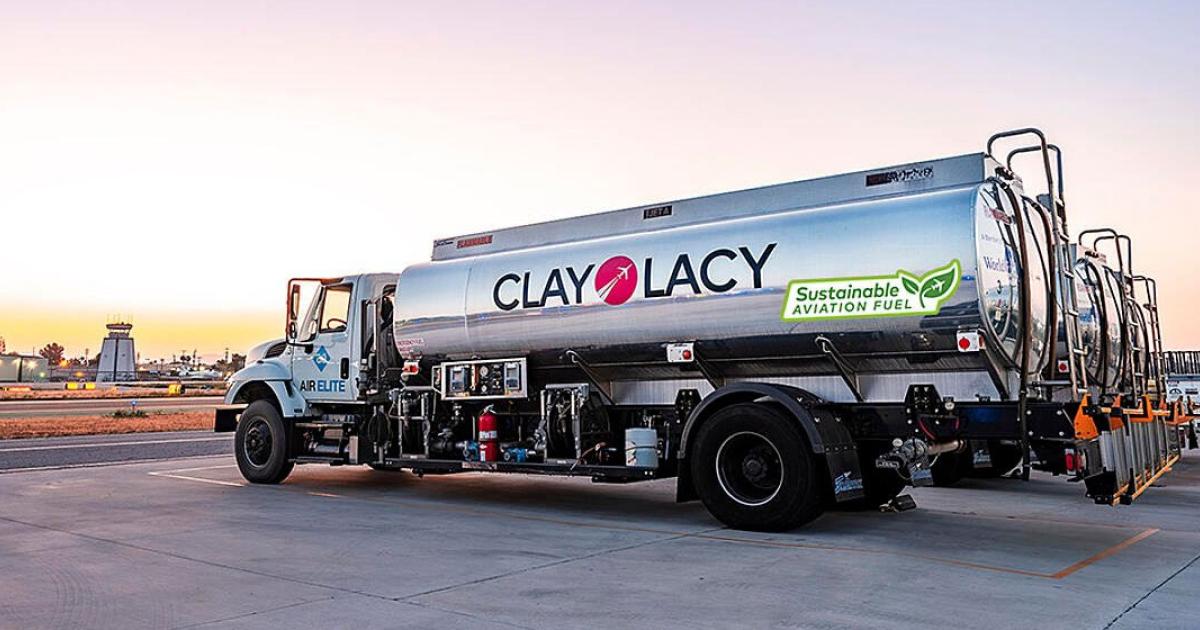 Starting this month, Clay Lacy Aviation's FBOs at Van Nuys and John Wayne Orange County Airport will begin receiving supplies of sustainable aviation fuel. (Image: Clay Lacy Aviation)