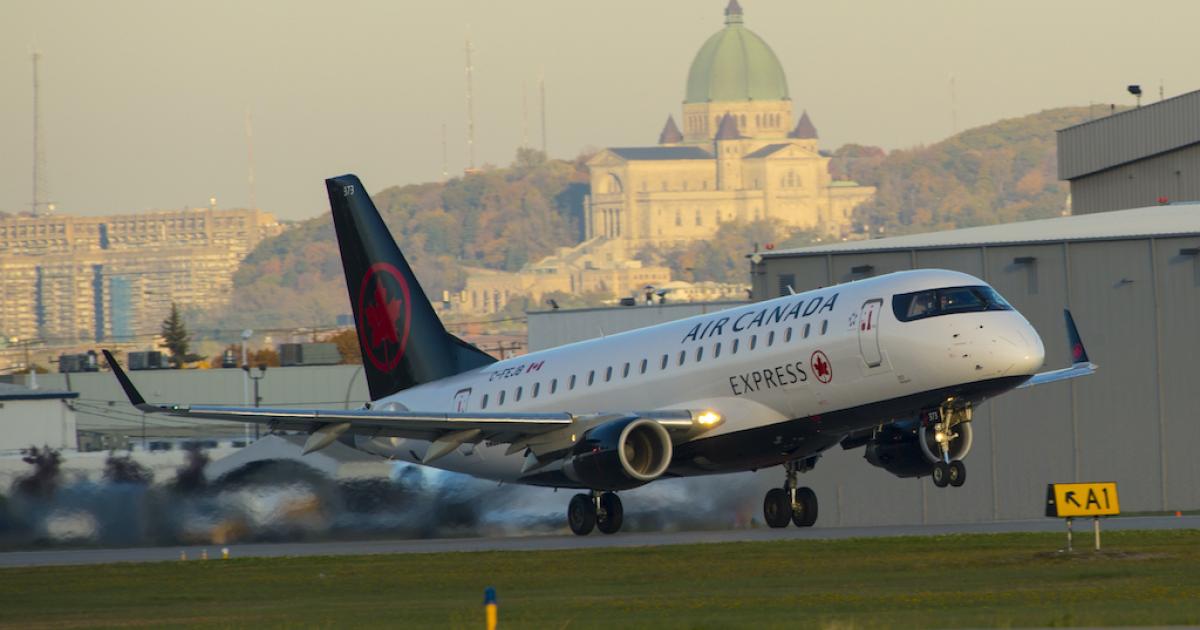 Air Canada will transfer all 25 of Sky Regional's Embraer E175s to Jazz Aviation as a cost-saving measure. (Photo: Air Canada)