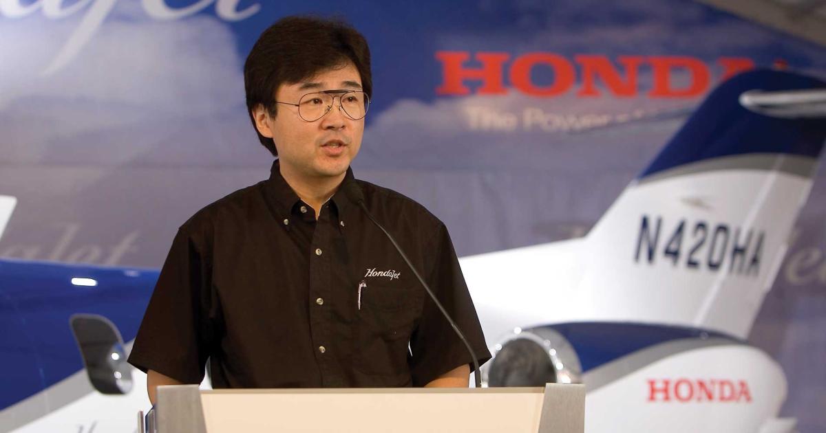 Honda Aircraft president and CEO Michimasa Fujino.