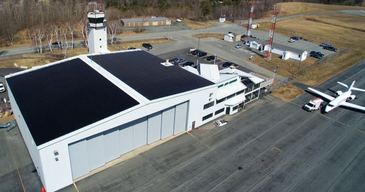 Among the 43 Air Elite FBO members to achieve carbon neutrality for their 2019 operations was Granite Air Center, the lone service provider at New Hampshire's Lebanon Municipal Airport. In 2018, the company installed a 200kw solar array on the roof of its hangar, which has helped reduce the facility's environmental impact. The company is working to convert much of its equipment and vehicles to electrical power to further reduce its direct energy consumption.