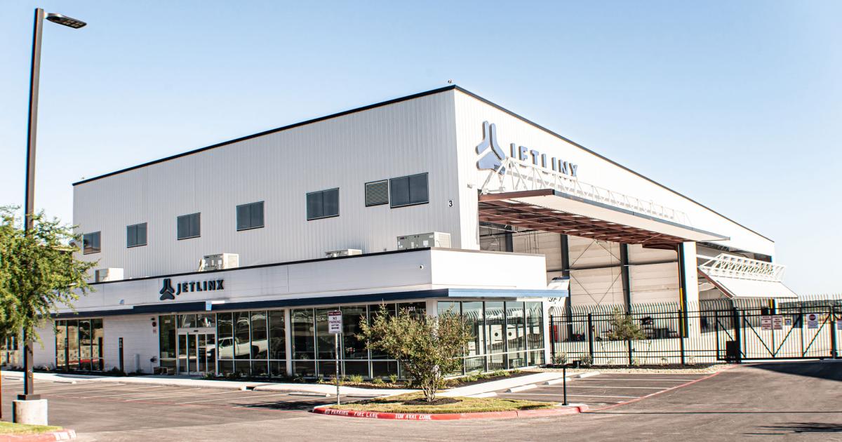 To better serve its San Antonio, Texas customers, Jet Linx has opened a new 4,000 sq ft private terminal with an adjoining 30,000 sq ft hangar at San Antonio International Airport. (Photo Jet Linx)