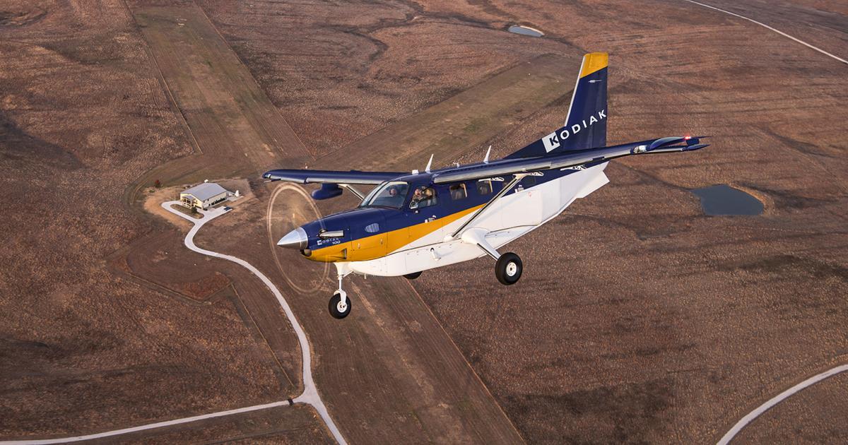 Daher announced the Series III version of the Kodiak 100 that adds more standard features and options to the utility turboprop while also boosting maintenance warranty coverage. (Photo: Daher)
