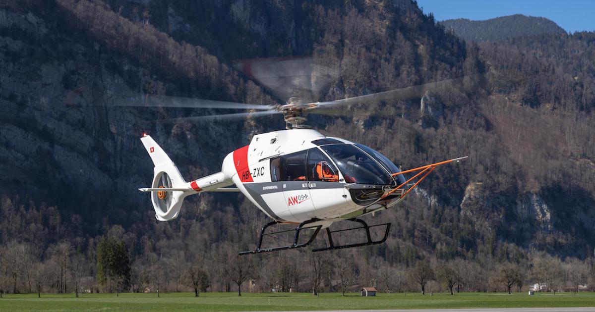 Kopter's SH09 single-engine rotorcraft has been rebranded as the Leonardo AW09. (Photo: Leonardo Helicopters)
