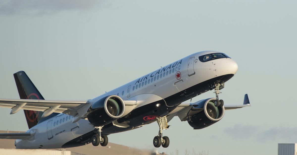 Air Canada has committed to completing the acquisition of 33 Airbus A220s thanks to a government aid package aimed at increasing the airline's liquidity position. (Photo: Air Canada)