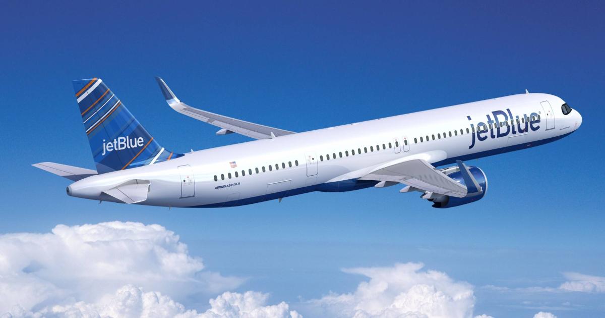 JetBlue expects to take its first Airbus A321XLR in 2023. (Image: Airbus)