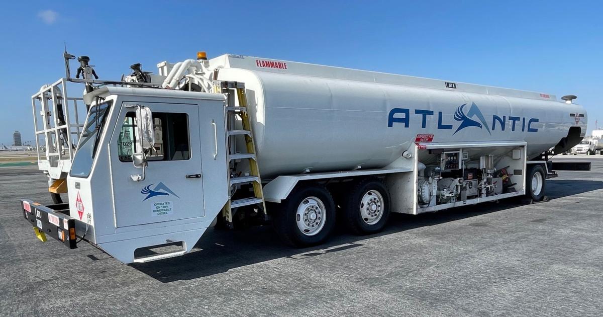 Renewable diesel will now power not only Atlantic Aviation's ground equipment at KLAX, but its customers equipment as well. (Photo: Atlantic Aviation)