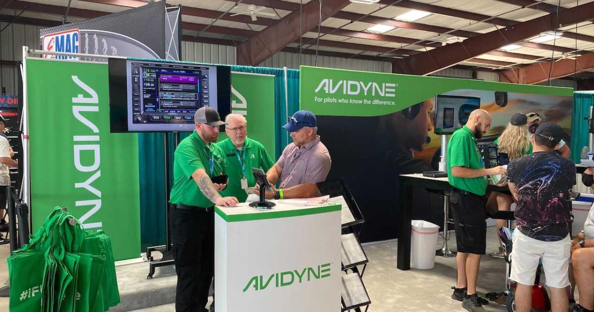 Avidyne, which is exhibiting this week at the Sun ‘n Fun Aerospace Expo, anticipates its first AI-based avionics product—a see-and-avoid system—will gain FAA certification next year. (Photo: Chad Trautvetter/AIN)
