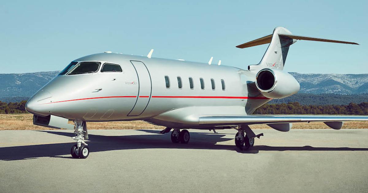 VistaJet expects most of its Bombardier Challenger 350 twinjets to be delivered in 2022. (Photo: VistaJet) 