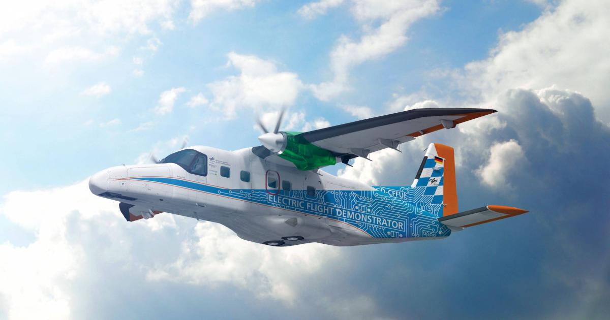 MTU Aero Engines is working with German aerospace research agency DLR to develop a technology demonstrator to power a Dornier 228 aircraft with hydrogen. (Image: MTU Aero Engines)