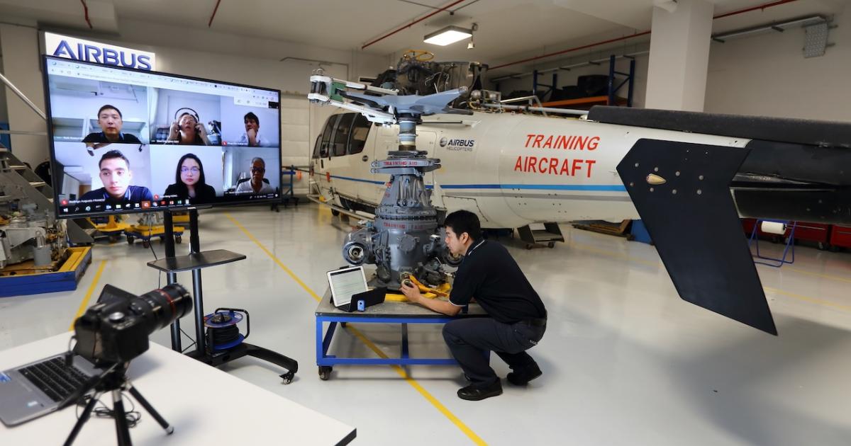 Airbus Helicopters has incorporated a variety of means for virtual training courses. (Photo: Airbus Helicopters)