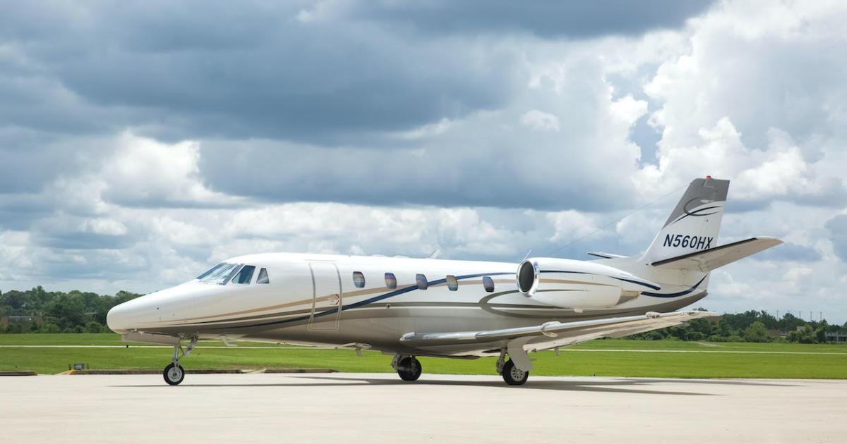 Ventura Air Services added the first of what will be three Cessna Citation Excels to its charter fleet earlier this year. (Photo: Ventura Air Services)