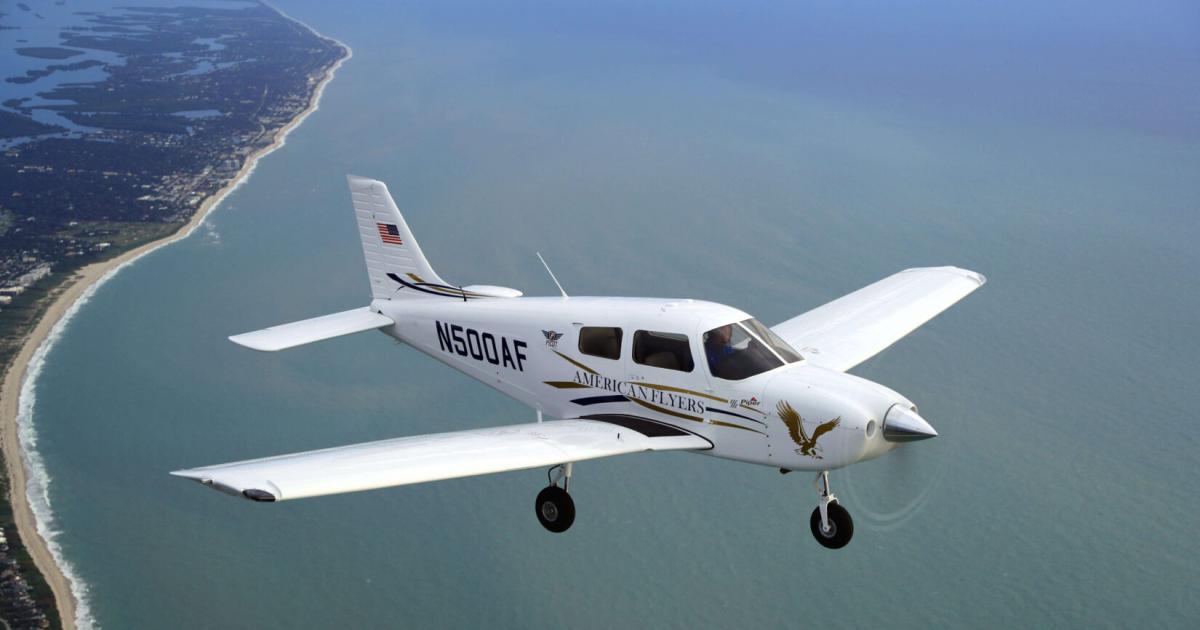 Piper Aircraft received an order for two of its Pilot 100i trainers that will be used for a Tuskegee Airmen scholarship program, which will offer a 10-month flight training course through a newly launched academy in New York. (Photo: Piper Aircraft)