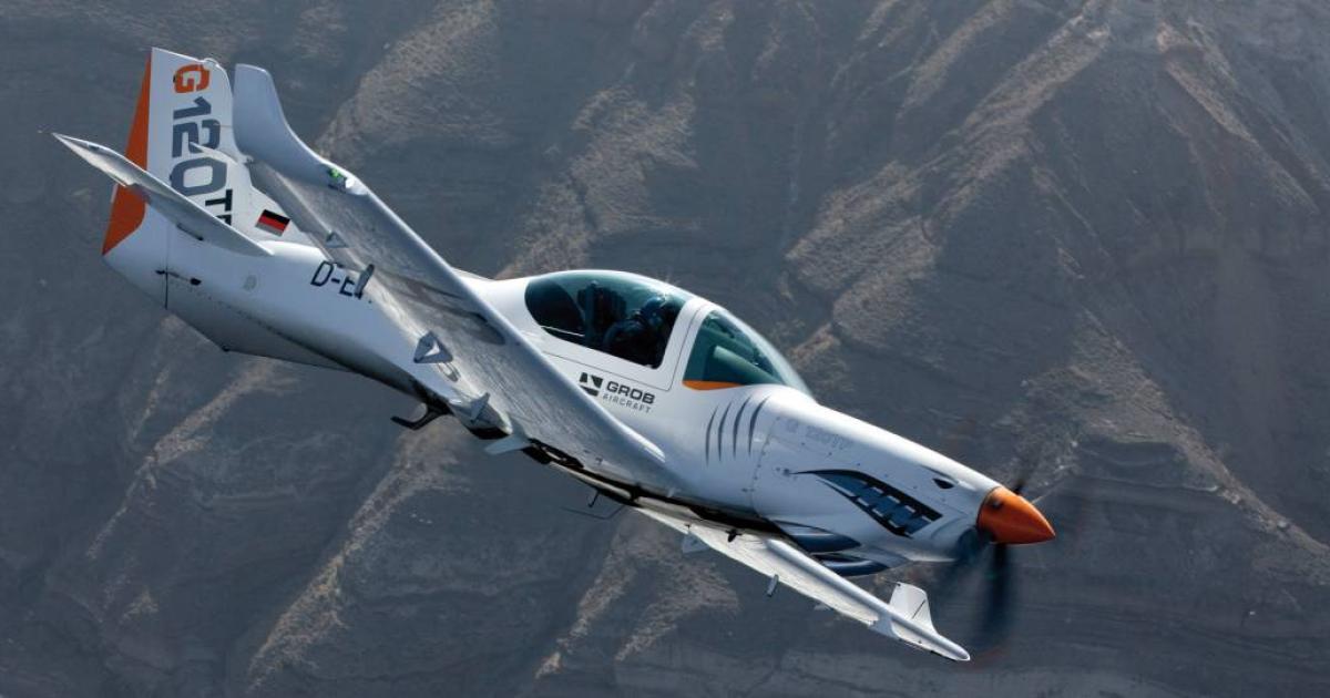 The G 120TP is in use with a number of air arms, including the RAF and the U.S. Army. (Photo: Grob Aircraft)