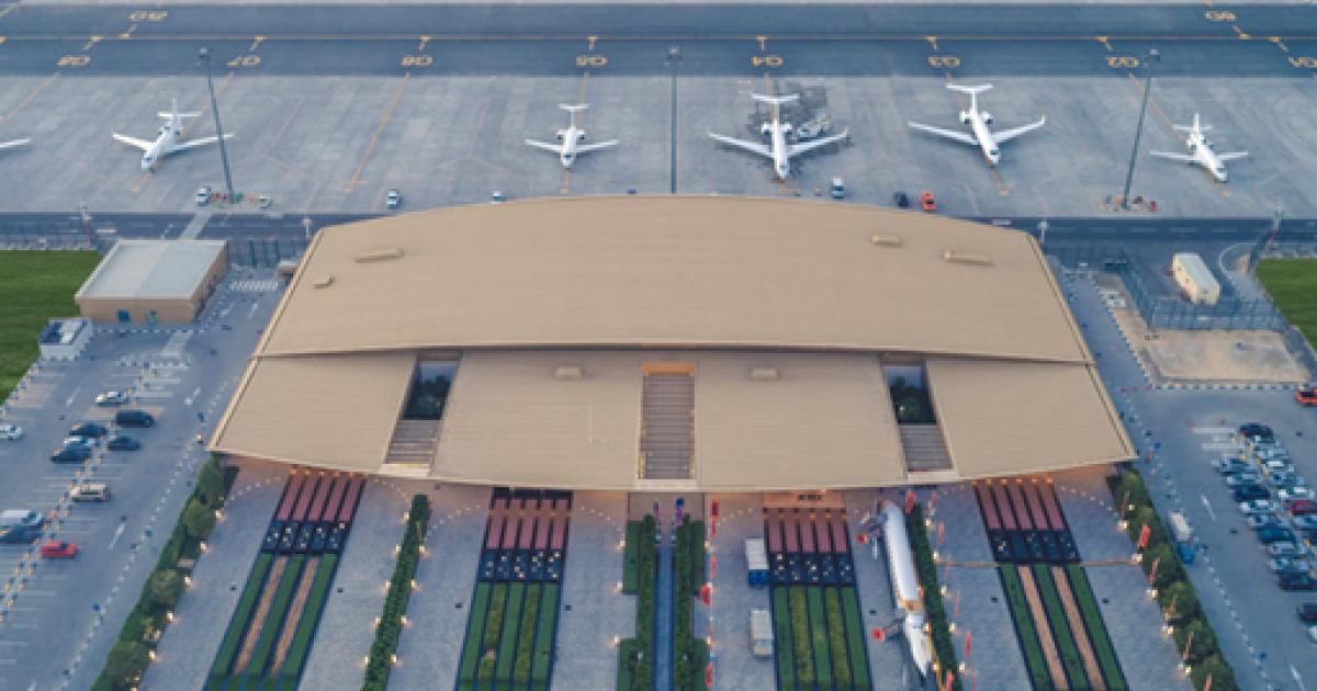 An Aerial Shot of the VIP Terminal at Dubai South (Dubai South)