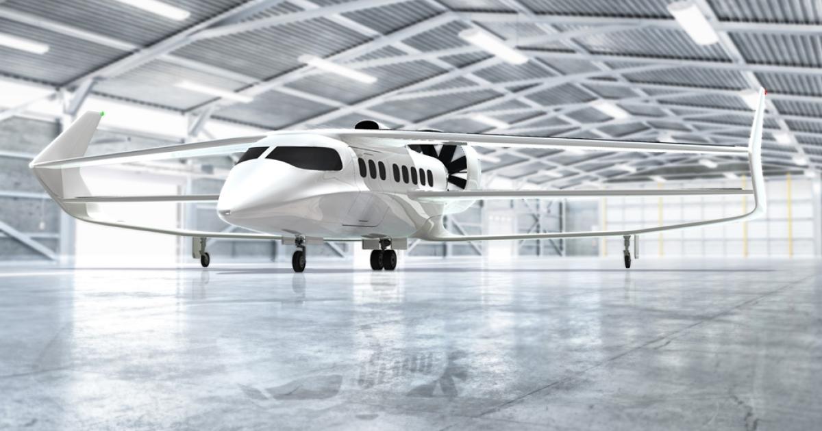 Faradair Aerospace's Bio Electric Hybrid Aircraft will be able to carry up to 18 passengers or carry cargo on utility missions. (Image: Faradair Aerospace)
