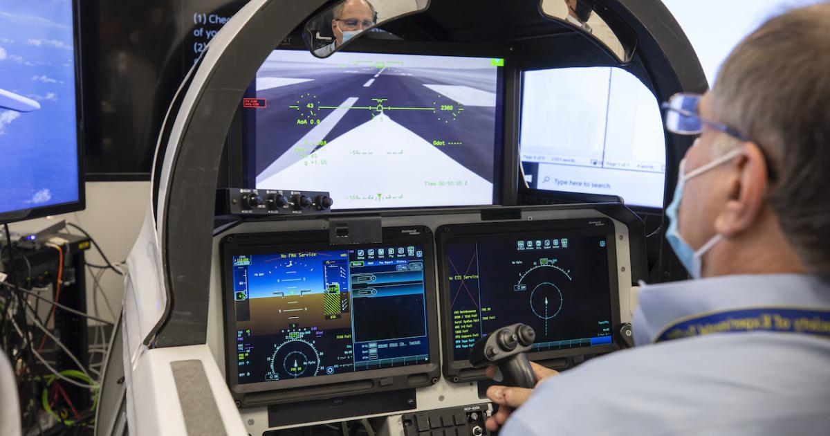 Collins tailored an avionics suite based on the Pro Line Fusion system for the X-59 that includes SVS and EVS to help account for the lack of forward-looking windows. (Photo: Collins Aerospace)