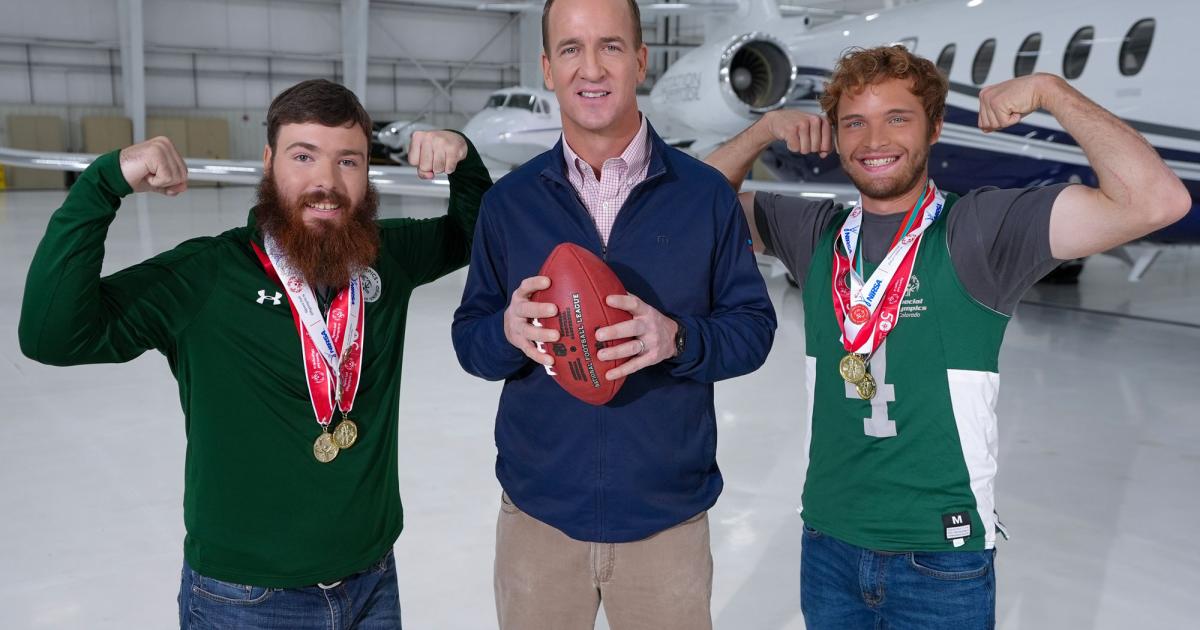 Five-time NFL MVP Peyton Manning will be the honorary chairman of Textron Aviation's 2022 Special Olympics Airlift. (Photo: Textron Aviation)