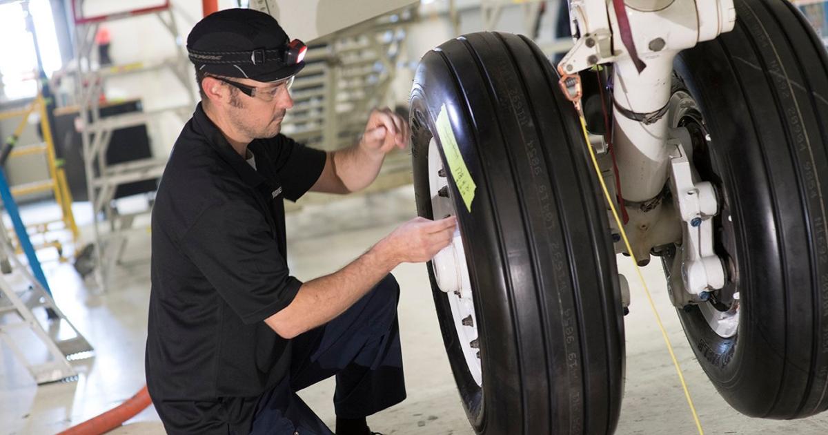 A&P technicians are among the jobs Bombardier is looking to fill at its U.S. service centers. (Photo: Bombardier)