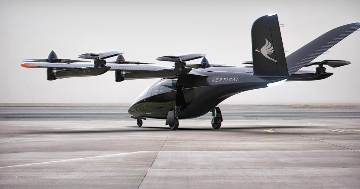 Vertical Aerospace's VA-X4 eVTOL aircraft would carry four passengers up to 120 miles. 