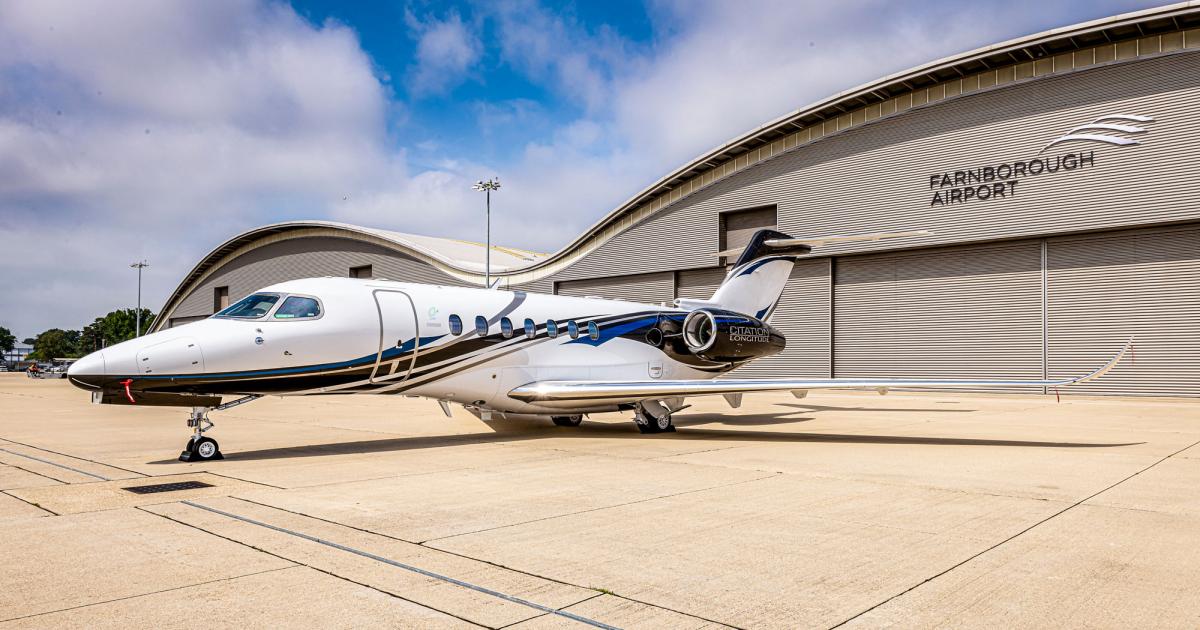Textron Aviation's Cessna Citation Longitude has received EASA approval, nearly two years after obtaining FAA certification of the super-midsize twinjet. (Photo: Textron Aviation)