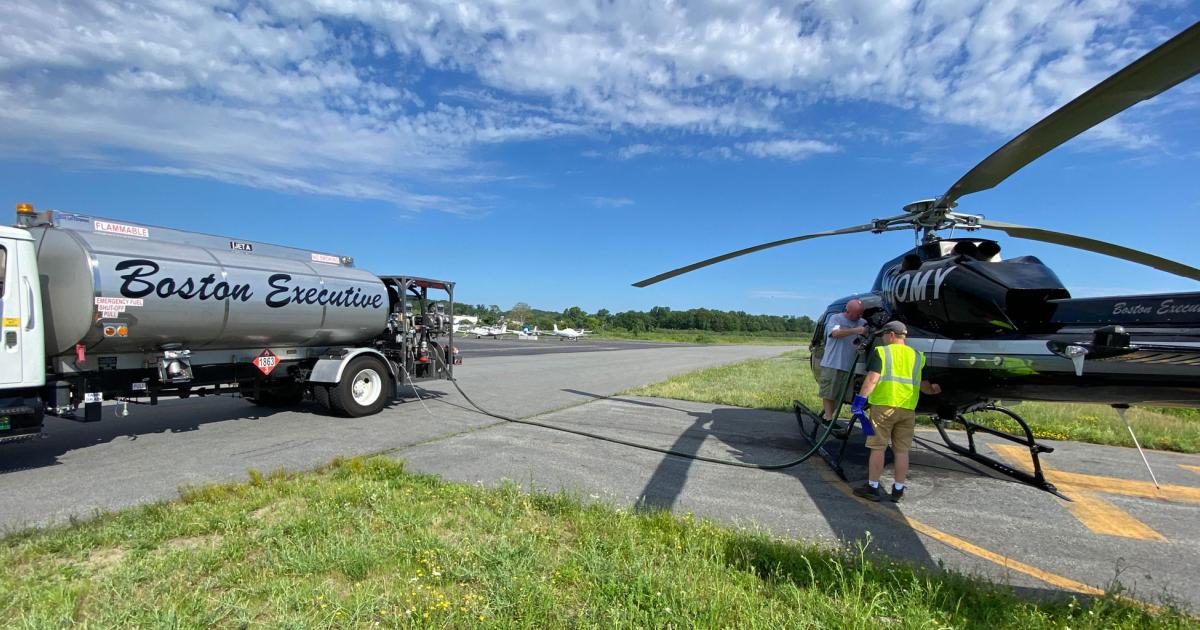 After more than a decade of legal disputes, Boston Executive Helicopter finally pumped its first fuel as an FBO at Massachusetts' Norwood Memorial Airport. (Image BEH)
