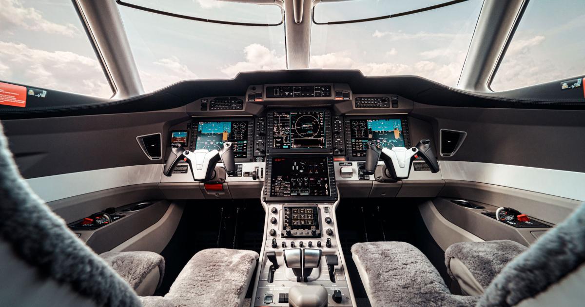 Pilatus has added a long list of new features to the PC-24's flight deck, including a now-standard touchscreen controller, automatic pitch and roll protection, autothrottle under- and overspeed protection, automatic yaw trim, and a "pilot-defined" visual approach function. (Photo: Pilatus Aircraft)