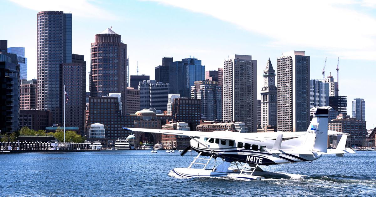 Starting on August 3, passengers will be able to take a scheduled Tailwind Air Grand Caravan flight from downtown Manhattan directly to Boston Harbor. (Photo: Tailwind Air)