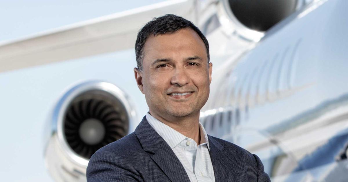Vivek Kaushal, CEO of business jet financier Global Jet Capital.