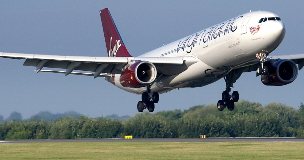 A Virgin Atlantic Airbus A330-300 takes off from Manchester Airport in the UK. (Photo: Flickr: <a href="http://creativecommons.org/licenses/by-sa/2.0/" target="_blank">Creative Commons (BY-SA)</a> by <a href="http://flickr.com/people/riikkeary" target="_blank">Riik@mctr</a>)