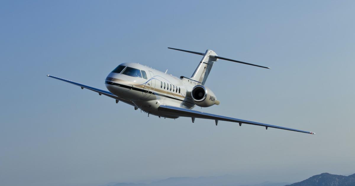 Hawker 4000 and Citation Sovereign owners and operators will be eligible for datacomm upgrades to their Primus Epic flight decks through a new program between Textron Aviation and Honeywell Aerospace. (Photo: Textron Aviation)
