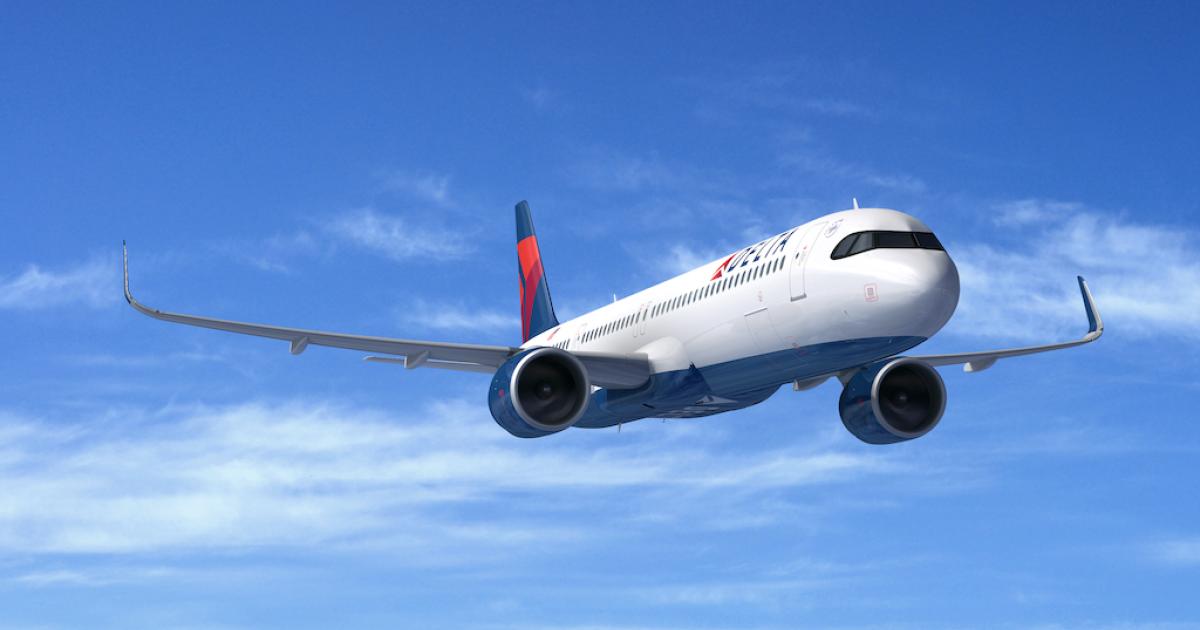 Delta Air Lines has now placed firm orders for 155 A321neos. (Image: Airbus)