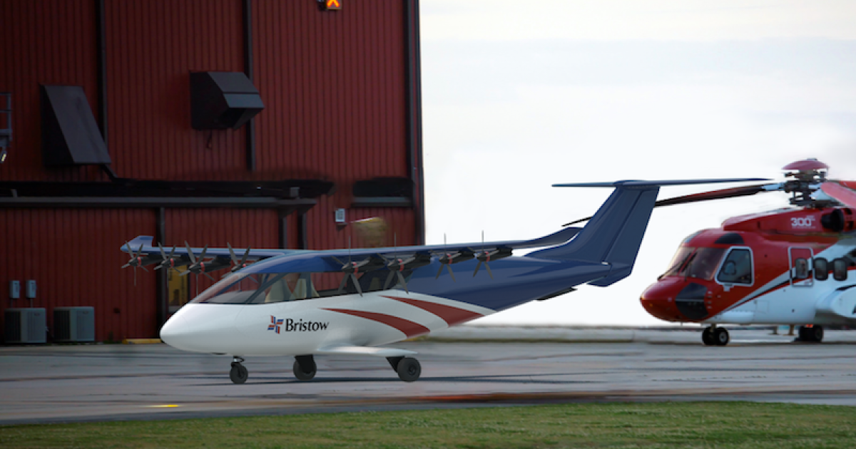 Helicopter operator Bristow intends to pursue new business opportunities by adding Electra's new eSTOL aircraft to its fleet from 2026. (Image: Electra)