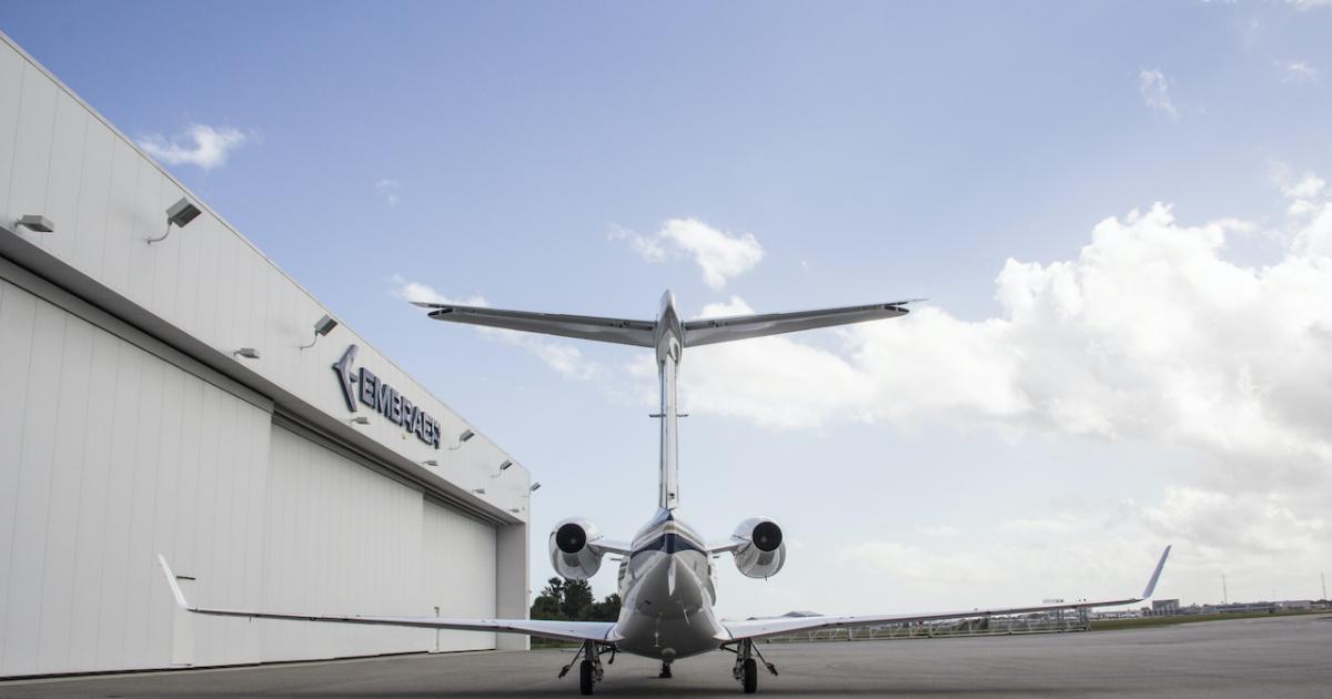 GrandView Aviation's newest Phenom 300E is based in Van Nuys, California. (Photo: GrandView Aviation)