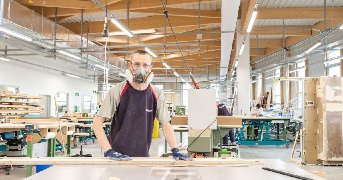 Jet Aviation Basel's new production center brings together cabinetry, interior finishing, and sheet-metal activities under one roof. (Photo: Jet Aviation)