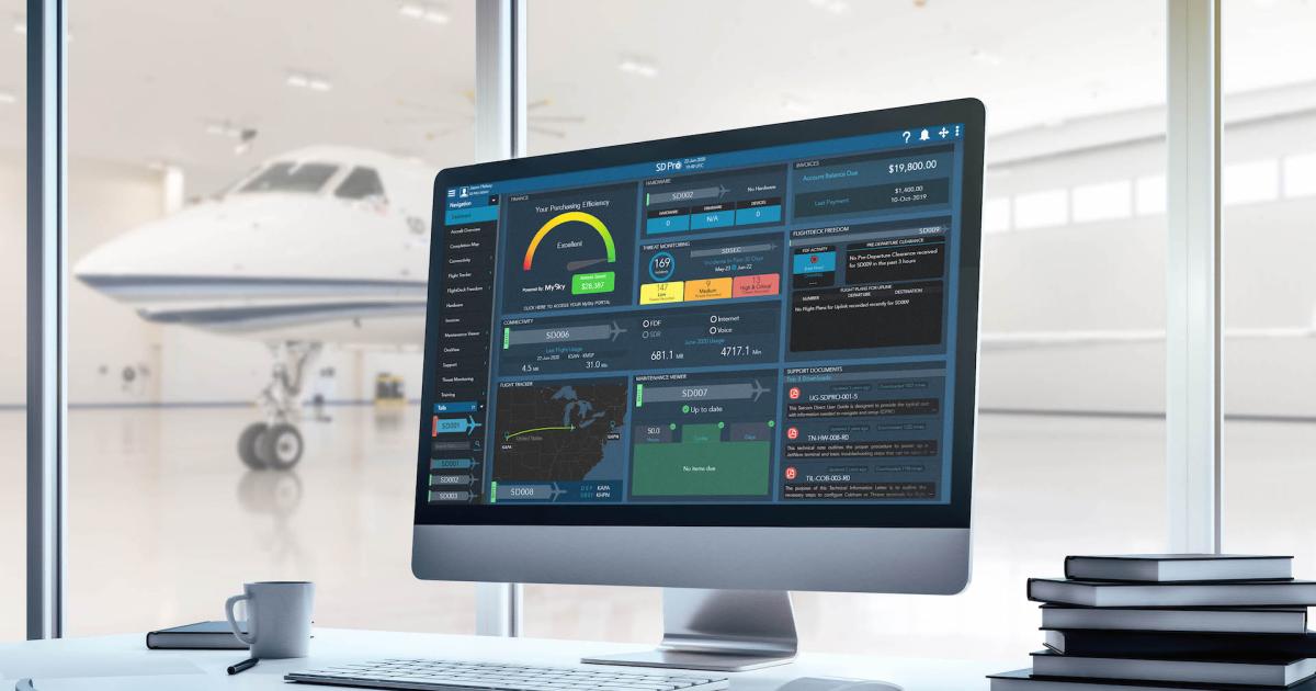 With the integration of MySky into Satcom Direct's SD Pro platform, subscribers can access and optimize their expense and operational data directly from the SD Pro dashboard. (Photo: Satcom Direct)


