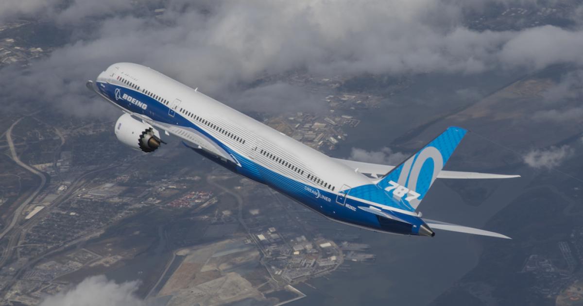 Boeing has struggled to deliver 787s this year due to ongoing inspections and rework related to skin flatness deficiencies and, most recently, gaps between parts of the forward pressure bulkhead. (Photo: Boeing)
