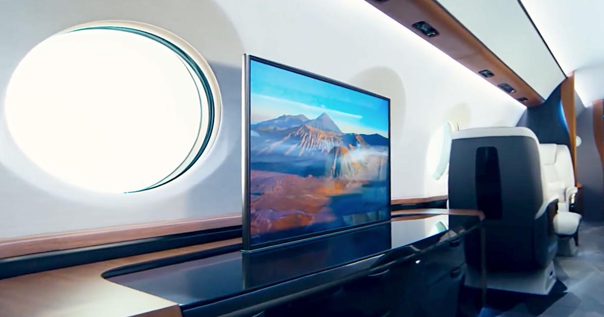 Rosen Aviation’s 4K OLED displays are growing larger, with sizes up to 55 inches now available and weighing just 26 pounds, half the weight of current-generation displays.
