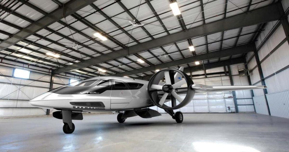XTI Aircraft's TriFan 600 aircraft will be able to carry up to nine passengers up to 750 miles when operating in VTOL mode. (Image: XTI Aircraft)