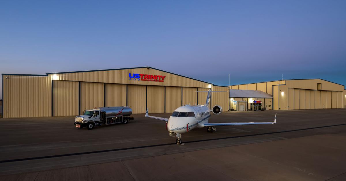 Having missed its first opportunity to exhibit at NBAA-BACE due to last year's show cancellation on account of the pandemic, new Dallas/Fort Worth-area FBO US Trinity Aviation hopes to make the most of the 2021 convention in Las Vegas. (Photo: US Trinity Aviation)