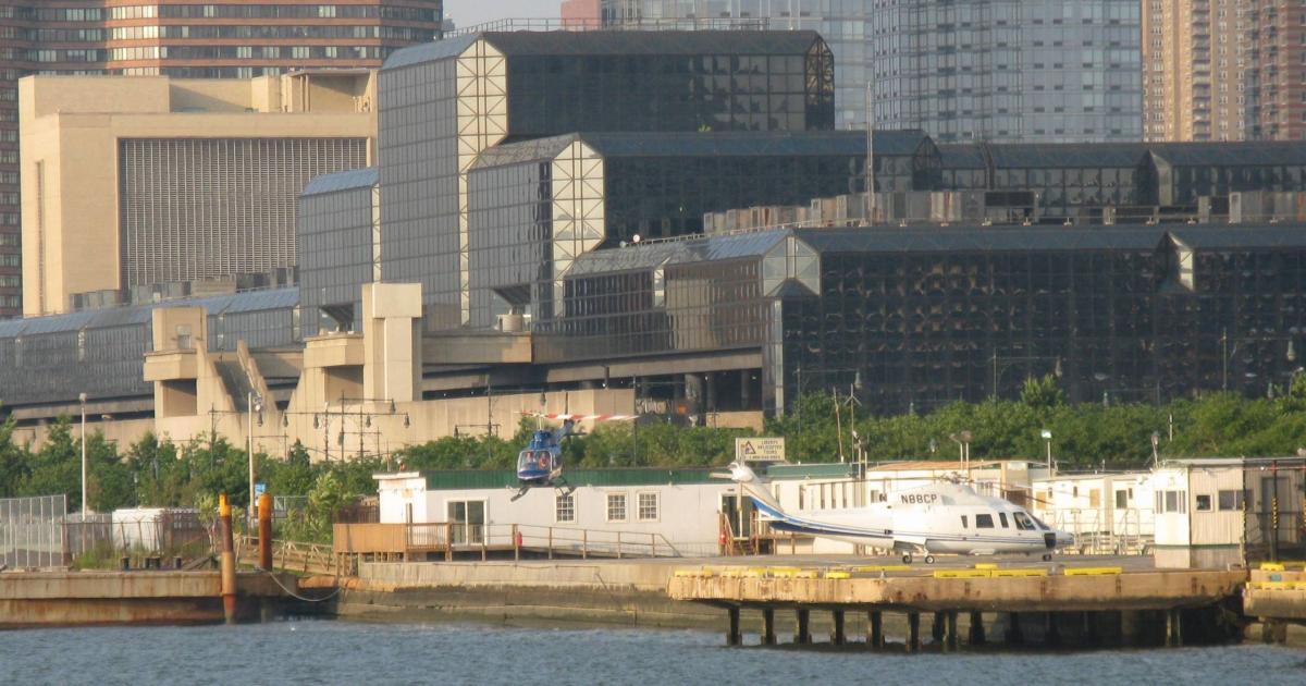 The West 30th Street Heliport in Manhattan is among several facilities in the New York and New Jersey area in the direct crosshairs of anti-helicopter entities. (Photo: Wikimedia)