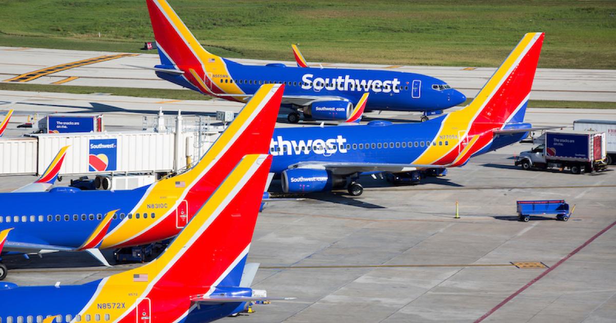 Southwest Airlines had to cancel more than 2,000 flights from October 8 to 10. (Photo: Stephen Keller)
