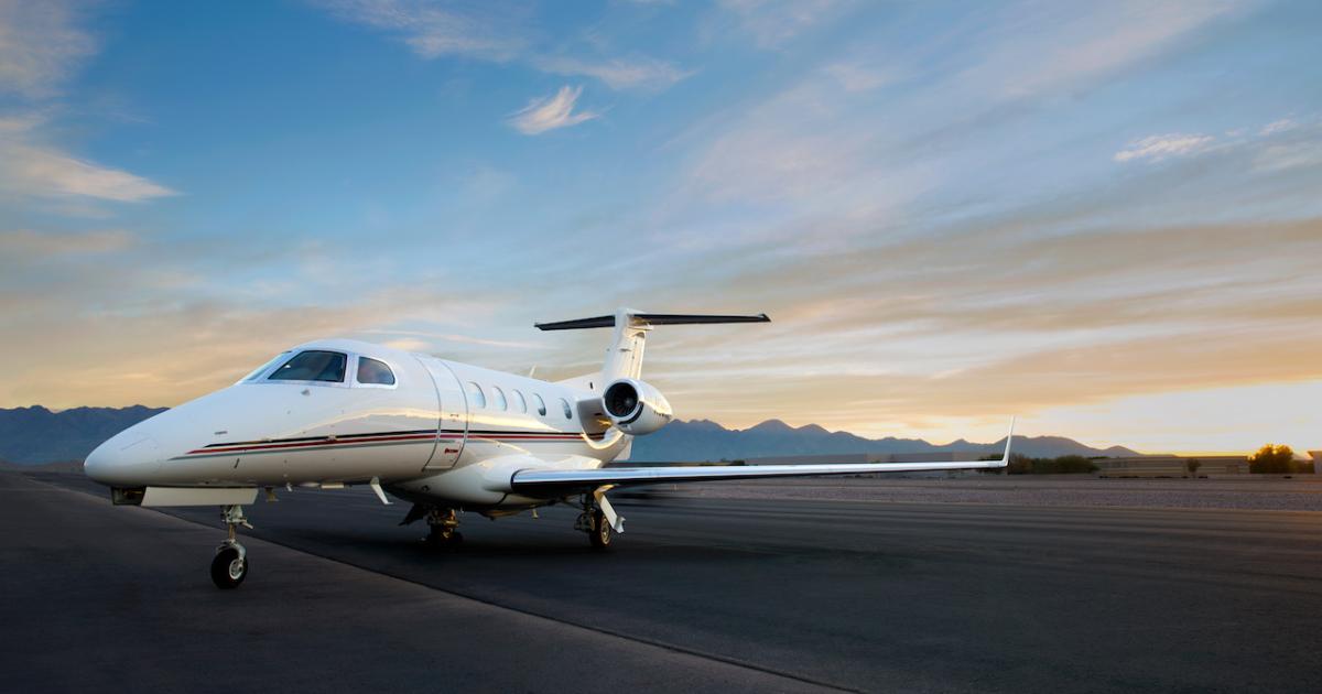 Embraer will begin delivery on the latest NetJets order for the Phenom 300E in 2023 to both the U.S., and Europe. (Photo: Embraer)