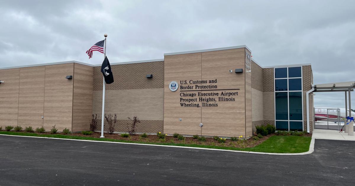 Chicago Executive Airport (formerly Palwaukee Airport) now has a dedicated 24/7 U.S. Customs and Border Protection facility to screen incoming international aircraft and passengers. (Photo: Chicago Executive Airport)