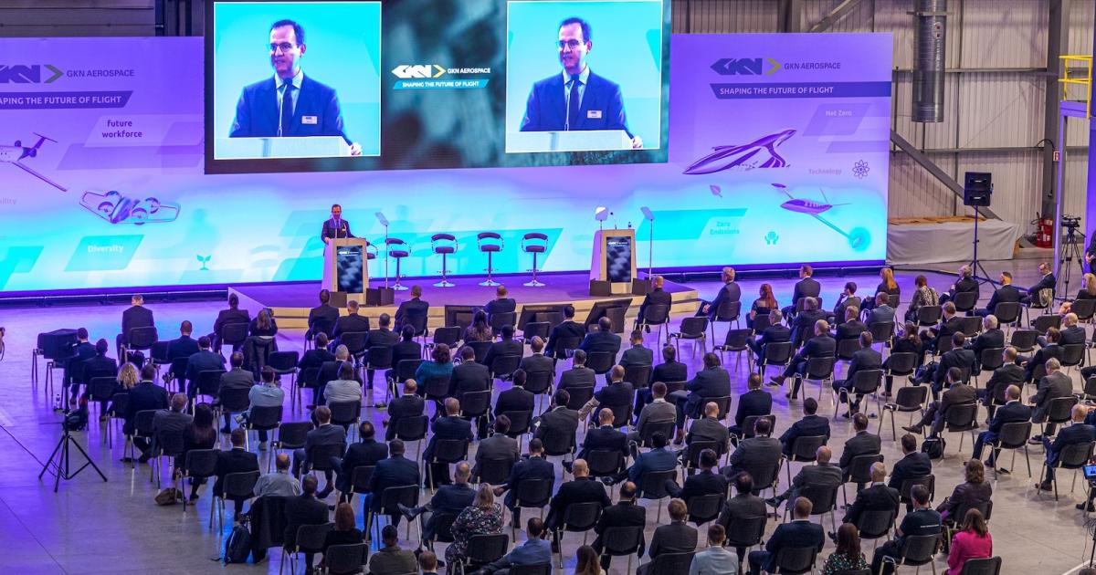 GKN Aerospace CEO David Paja addressed a conference on sustainable aviation to mark the official opening of the group's Global Technology Center at Filton in the UK. (Photo: GKN Aerospace)