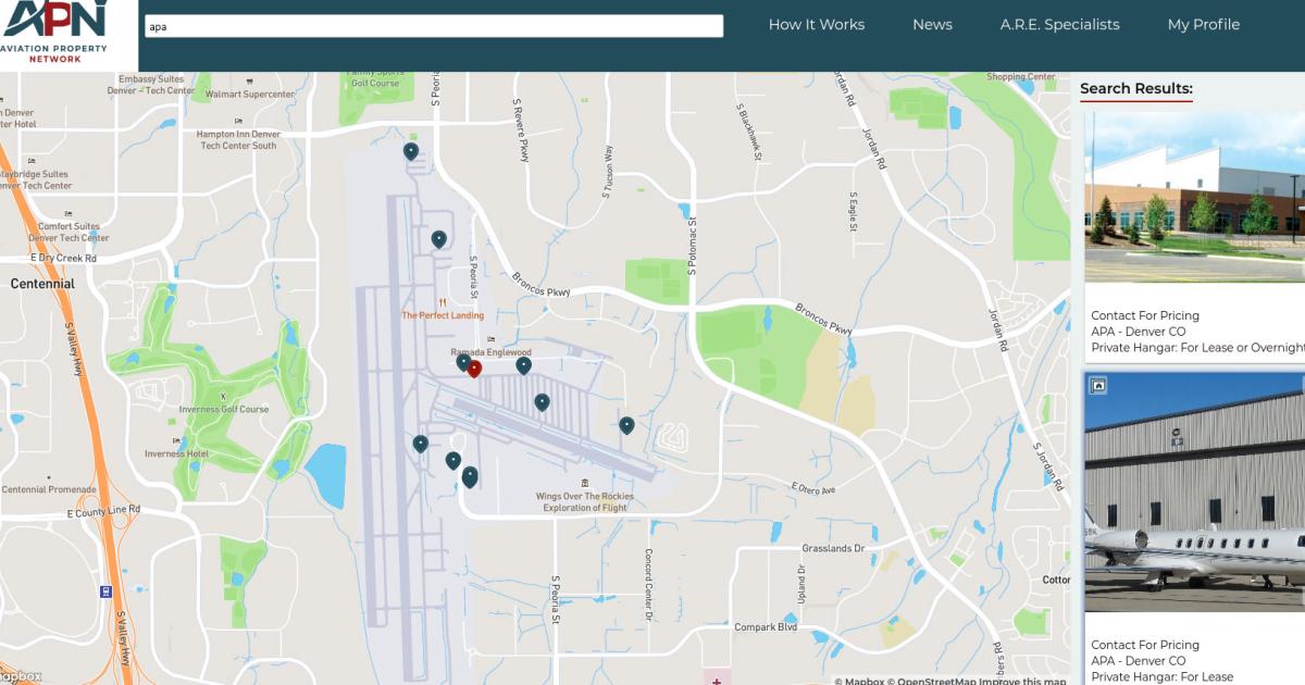 Aviation Property Network (formerly Hangar Network) was one of the pioneers in the online aviation real estate listing arena, utilizing features such as searchable, interactive maps to show available properties at airports across the country.